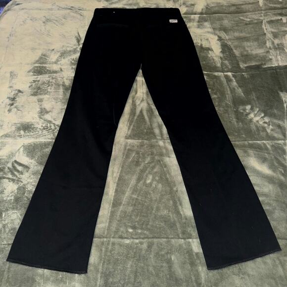 Culver’s Flare Pants Womens 4 Black Stretch Restaurant Uniform Workwear Mid-Rise - Picture 1 of 7